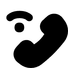 Phone Wifi Calling Bar 2 Icon from Flex Solid Set