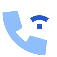 Phone Wifi Calling Bar 2 Icon from Sharp Flat Set