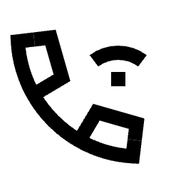 Phone Wifi Calling Bar 2 Icon from Sharp Line Set