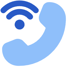 Phone Wifi Calling Bar 3 Icon from Plump Flat Set