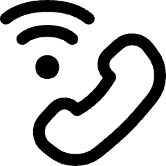 Phone Wifi Calling Bar 3 Icon from Flex Line Set