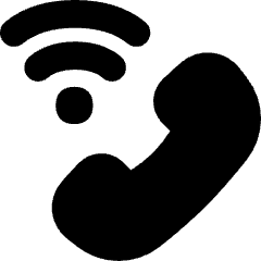 Phone Wifi Calling Bar 3 Icon from Flex Solid Set