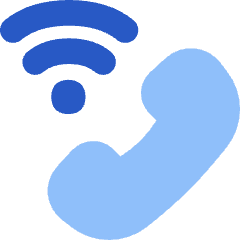 Phone Wifi Calling Bar 3 Icon from Flex Flat Set
