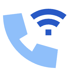 Phone Wifi Calling Bar 3 Icon from Sharp Flat Set