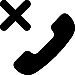 Reject Call Icon from Core Solid Set