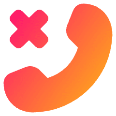 Reject Call Icon from Plump Gradient Set