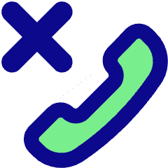 Reject Call Icon from Core Pop Set