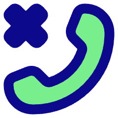 Reject Call Icon from Plump Pop Set