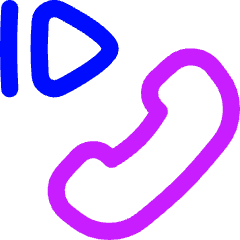 Resume Phone Call Icon from Flex Neon Set