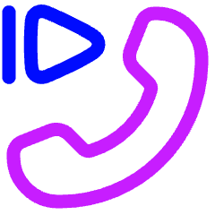 Resume Phone Call Icon from Plump Neon Set