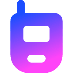 Retro Phone Icon from Core Gradient Set