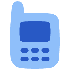 Retro Phone Icon from Plump Flat Set