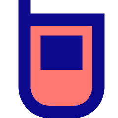 Retro Phone Icon from Sharp Pop Set