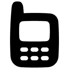 Retro Phone Icon from Plump Solid Set
