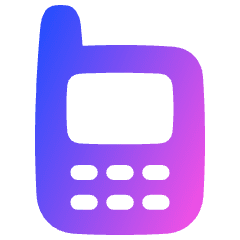 Retro Phone Icon from Plump Gradient Set