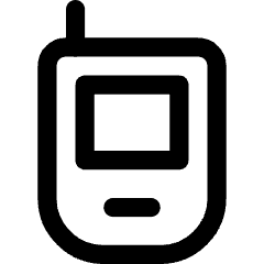 Retro Phone Icon from Core Line Set