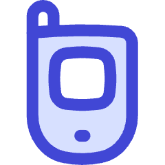 Retro Phone Icon from Flex Duo Set