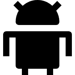 Smartphone Android Icon from Nova Solid Set