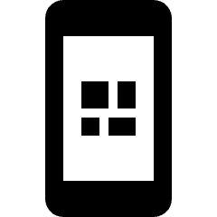 Smartphone Interface Icon from Nova Solid Set
