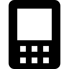 Smartphone Qwerty Icon from Nova Solid Set