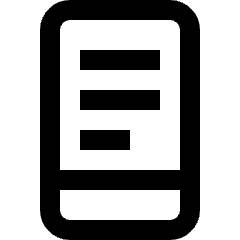 Smartphone Text Icon from Nova Line Set