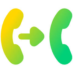 Transfer Forwarding Call Icon from Plump Gradient Set