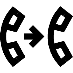 Transfer Forwarding Call Icon from Sharp Line Set