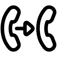 Transfer Forwarding Call Icon from Plump Line Set