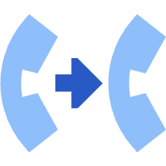 Transfer Forwarding Call Icon from Sharp Flat Set