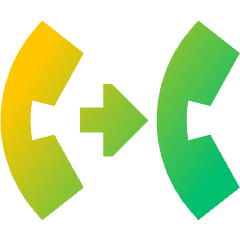 Transfer Forwarding Call Icon from Sharp Gradient Set