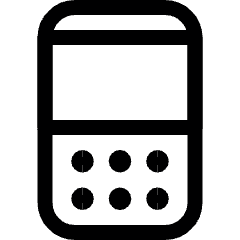 Mobile Phone Blackberry 1 Icon from Ultimate Regular Set