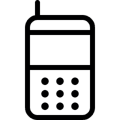 Mobile Phone Blackberry Icon from Ultimate Light Set