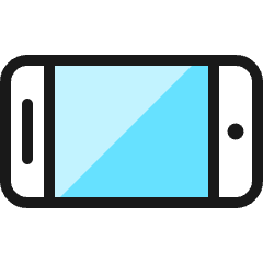 Mobile Phone Horizontal Icon from Ultimate Colors Set