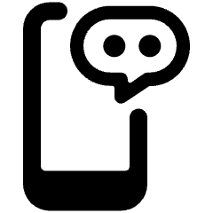 Phone Hand Typing Icon from Ultimate Bold Set