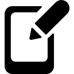 Phone Write Icon from Ultimate Bold Set