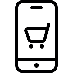 Mobile Shopping Cart 1 Icon from Ultimate Light Set