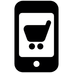 Mobile Shopping Cart 1 Icon from Ultimate Bold Set