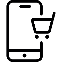 Mobile Shopping Cart Icon from Ultimate Light Set
