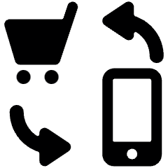 Mobile Shopping Cart Exchange Icon from Ultimate Bold Set