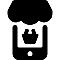 Mobile Shopping Shop Basket Icon from Ultimate Bold Set