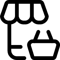 Mobile Shopping Shop Basket Icon from Ultimate Regular Set