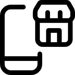 Mobile Shopping Shop Icon from Ultimate Regular Set