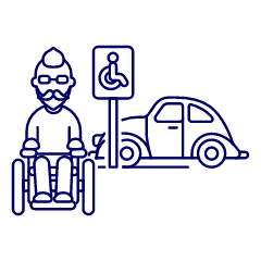 Disable Parking 1 Illustration from UX Line Set