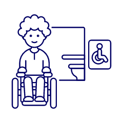 Disable Toilet 1 Illustration from UX Line Set