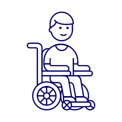 Wheelchair 1 Illustration from UX Line Set