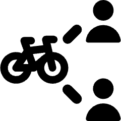 Bike Users Connect 1 Icon from Ultimate Bold Set