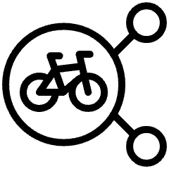 Bike Users Connect 2 Icon from Ultimate Light Set