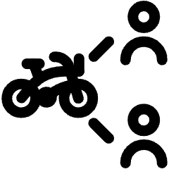 Bike Users Connect 3 Icon from Ultimate Regular Set