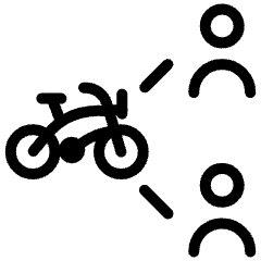 Bike Users Connect 3 Icon from Ultimate Light Set