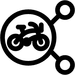 Bike Users Connect 4 Icon from Ultimate Regular Set